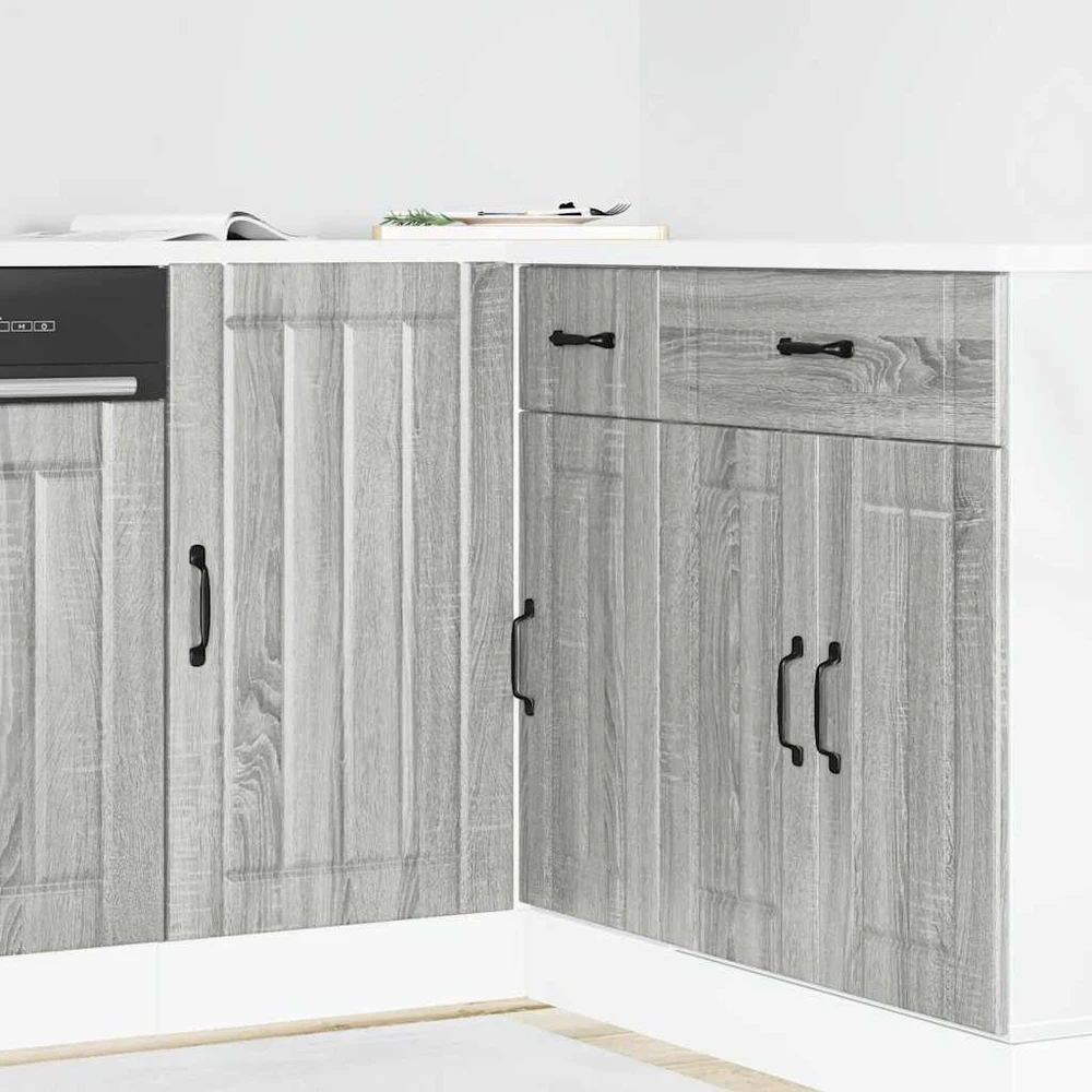 virtuvės apatinė spintelė Lucca Pilka Sonoma Engineered Wood