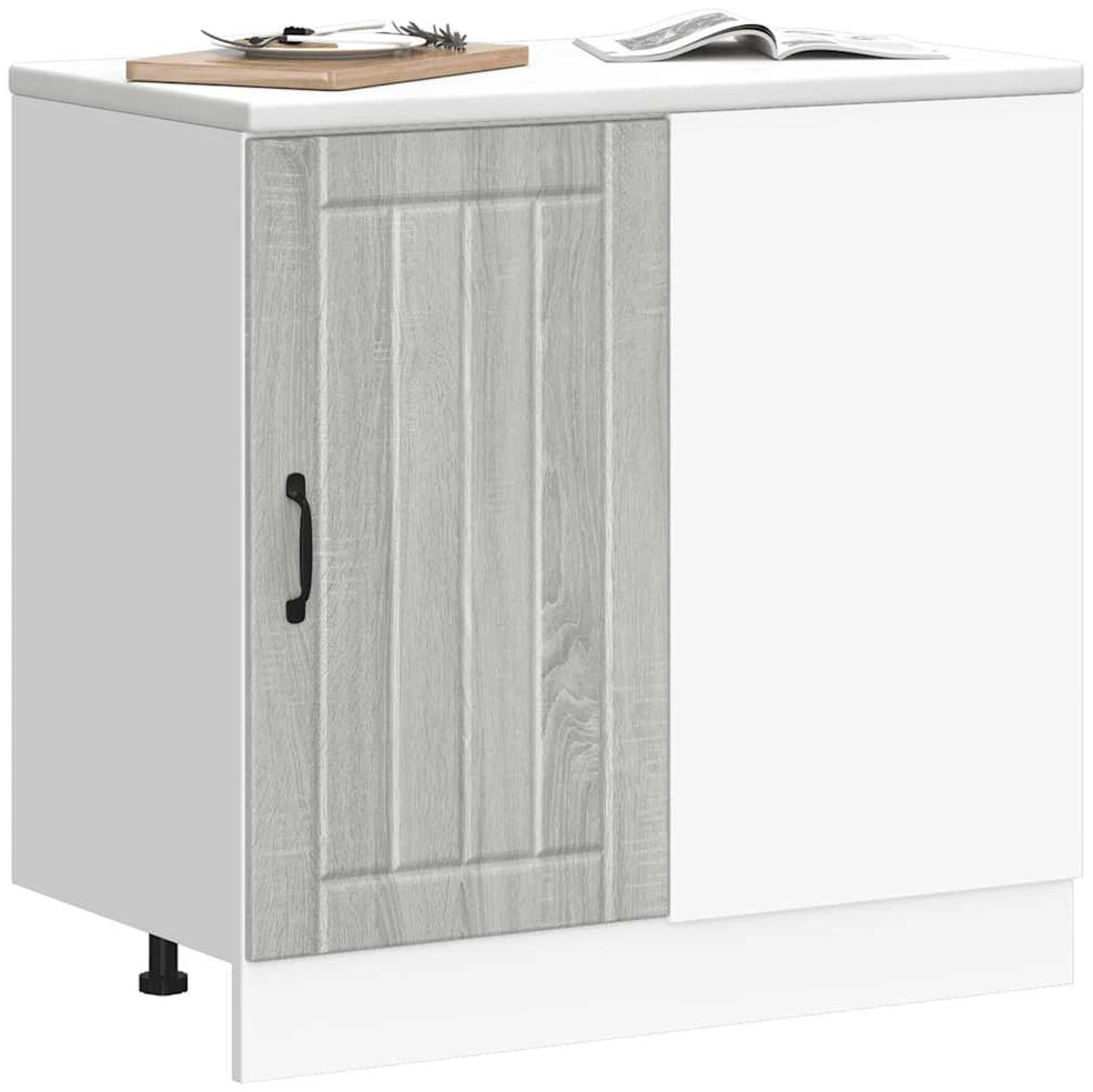 virtuvės apatinė spintelė Lucca Pilka Sonoma Engineered Wood