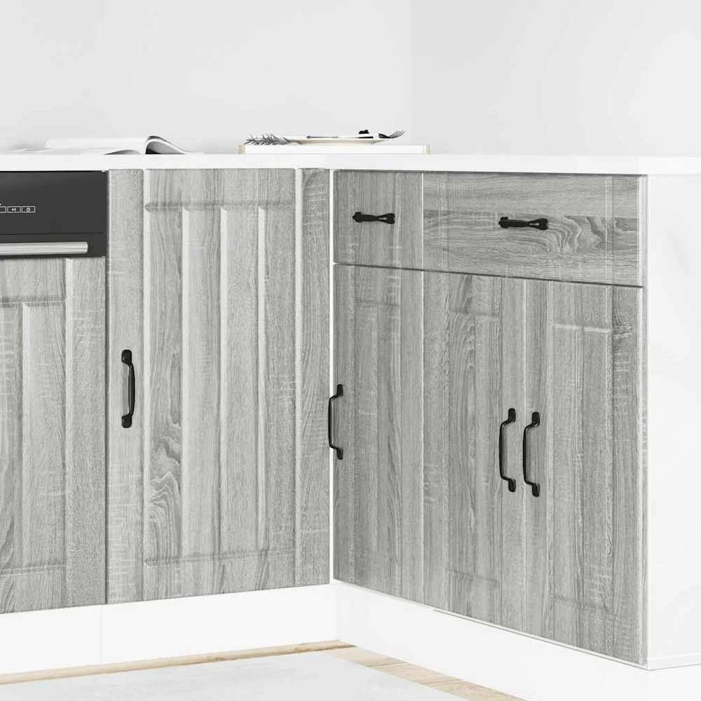 virtuvės apatinė spintelė Lucca Pilka Sonoma Engineered Wood