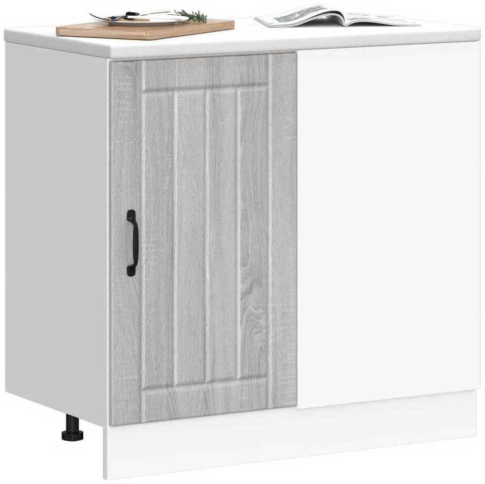 virtuvės apatinė spintelė Lucca Pilka Sonoma Engineered Wood