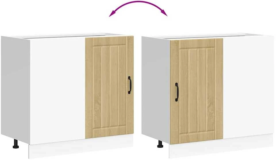 virtuvės apatinė spintelė "Lucca" Sonoma Oak Engineered Wood