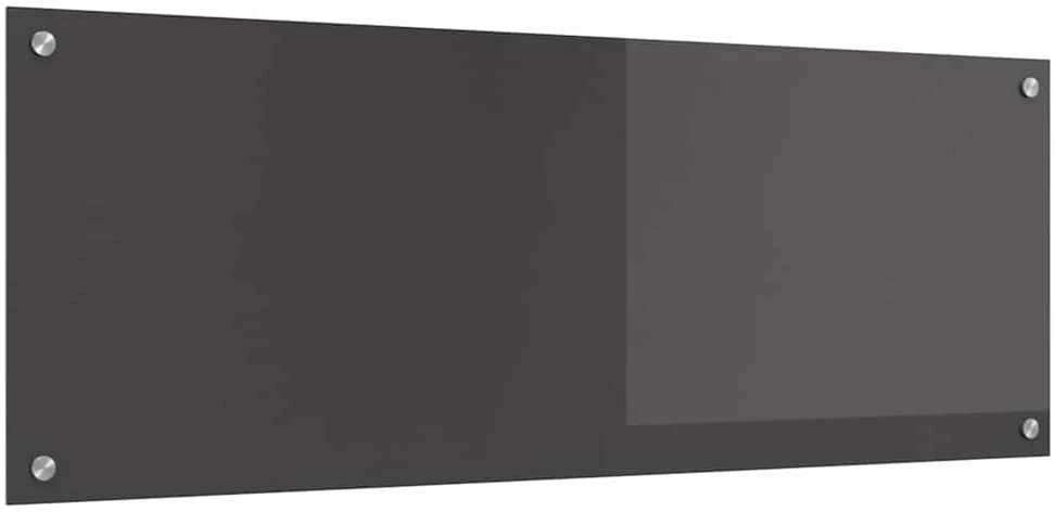 Virtuvės atbraila Tamsiai pilka 110 x 40 cm grūdintas stiklas