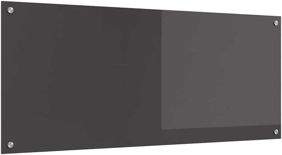 Virtuvės atbraila Tamsiai pilka 120 x 50 cm grūdintas stiklas