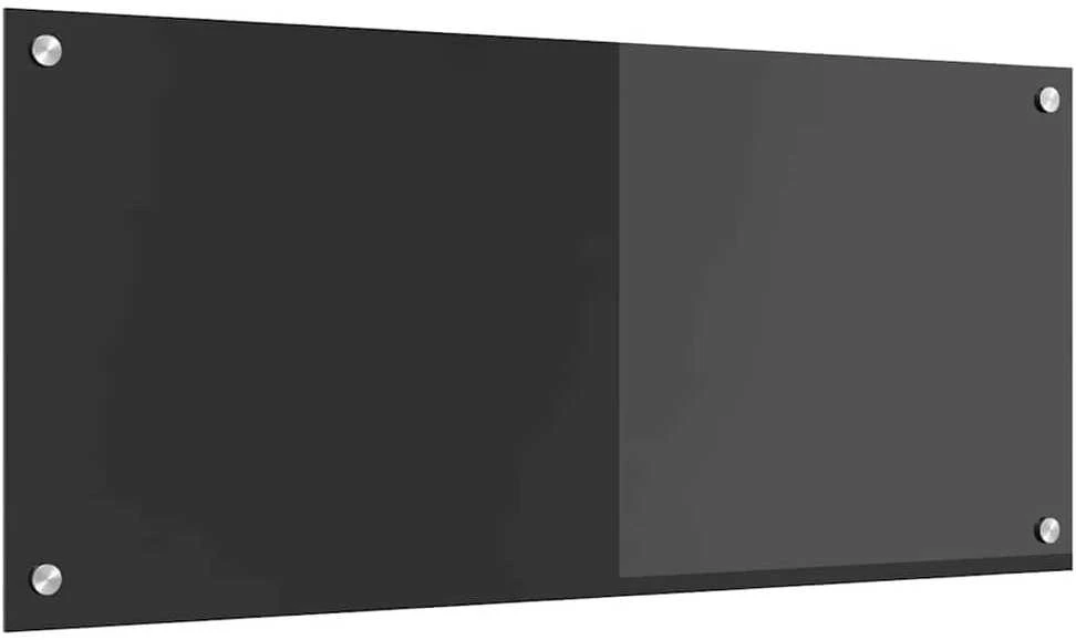 Virtuvės atbraila Tamsiai pilka 90 x 40 cm grūdintas stiklas