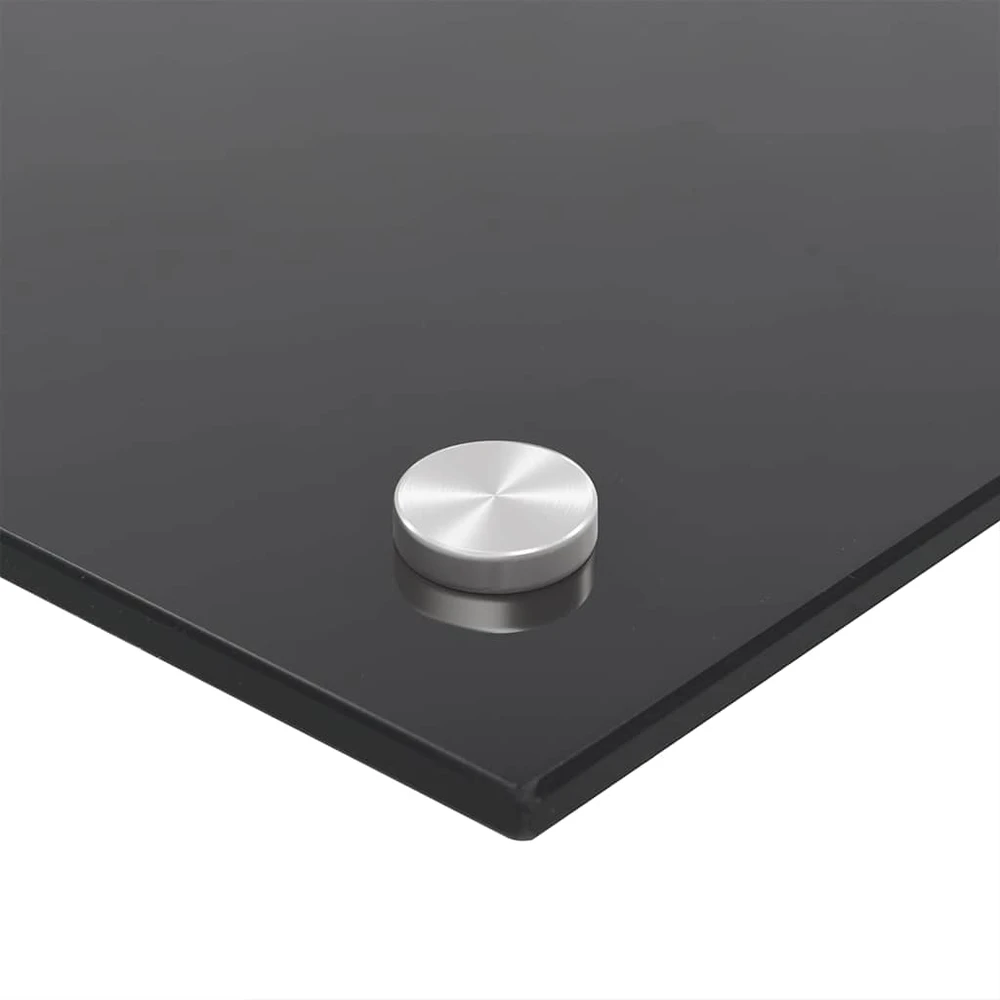 Virtuvės atbraila 2 vnt. Juoda 100 x 50 cm grūdintas stiklas
