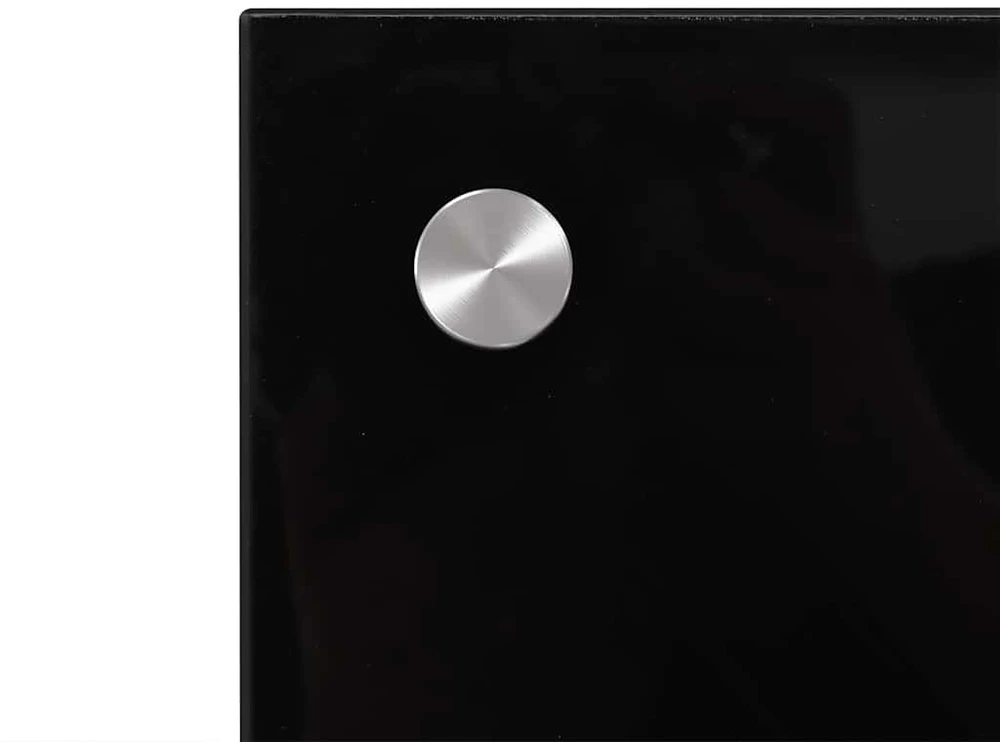Virtuvės atbraila 2 vnt. Juoda 90 x 60 cm grūdintas stiklas