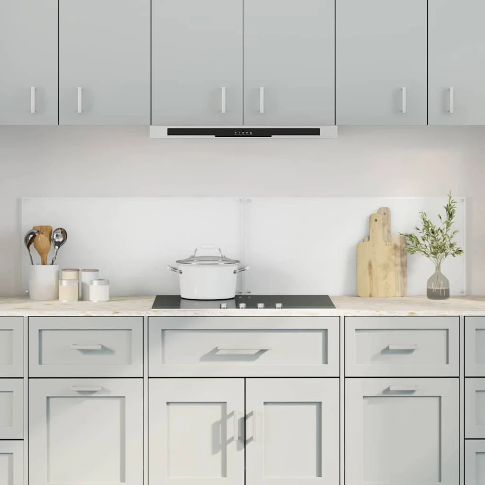 Virtuvės atbraila 2 vnt. Skaidrus 90 x 40 cm grūdintas stiklas