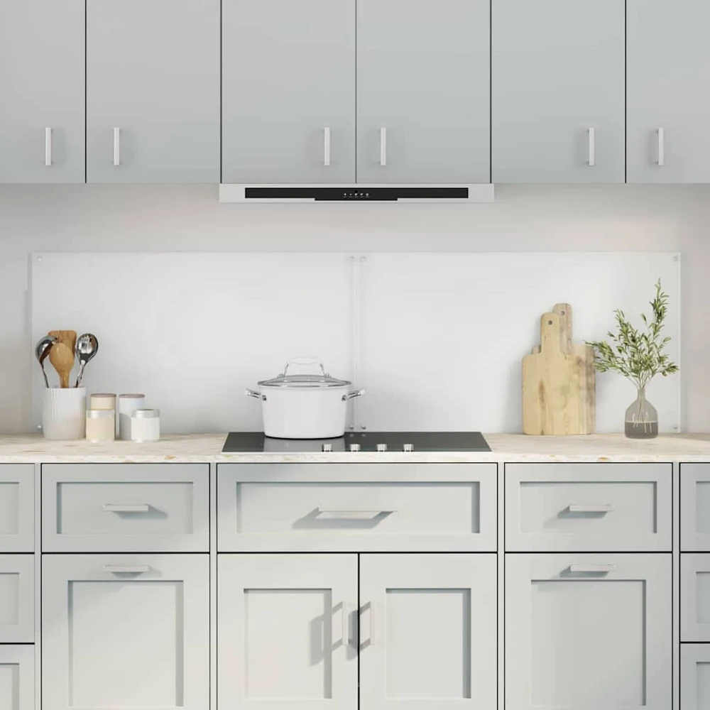 Virtuvės atbraila 2 vnt. Skaidrus 90 x 50 cm grūdintas stiklas