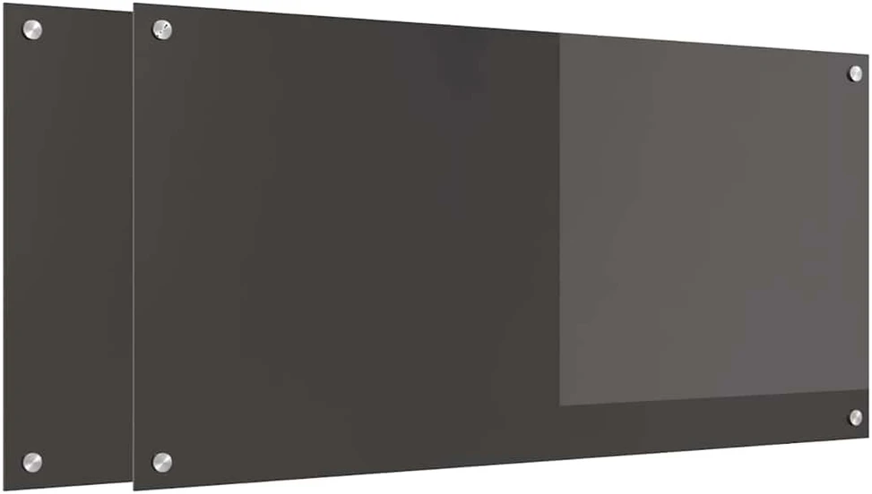 Virtuvės atbraila 2 vnt. Tamsiai pilka 100 x 50 cm