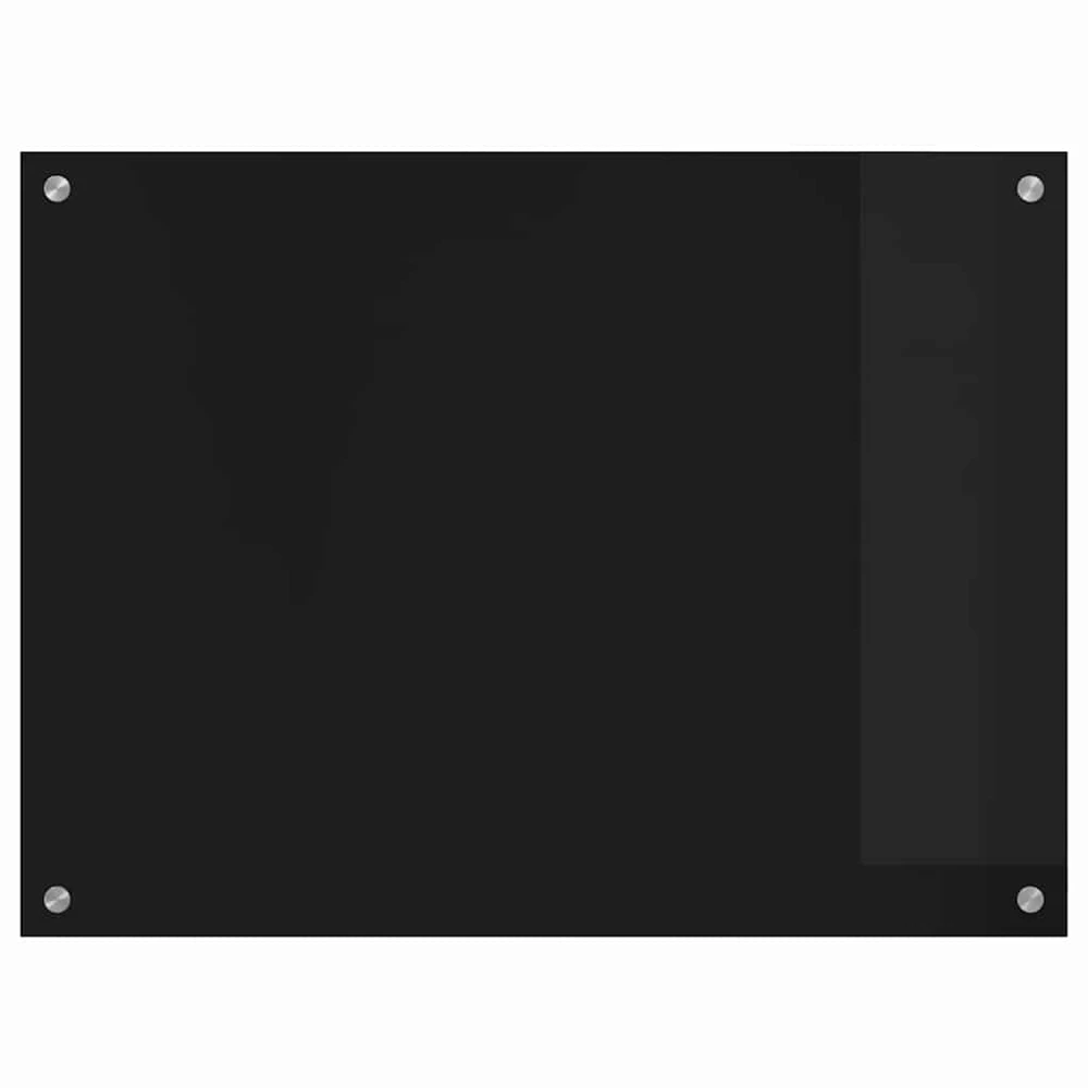 Virtuvės atbraila Juoda 80 x 60 cm grūdintas stiklas
