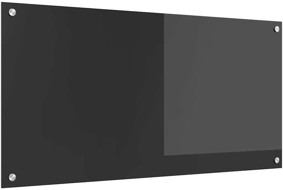 Virtuvės atbraila Tamsiai pilka 100 x 50 cm grūdintas stiklas