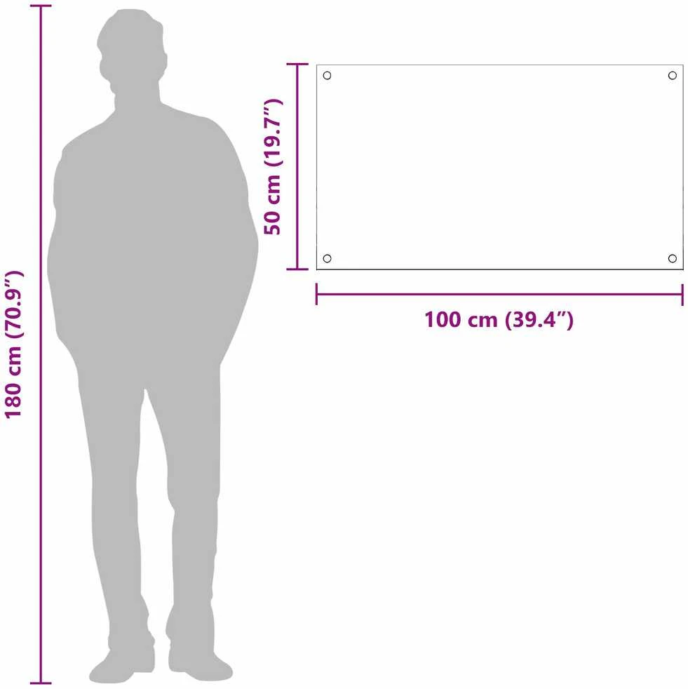 Virtuvės atbraila Tamsiai pilka 100 x 50 cm grūdintas stiklas