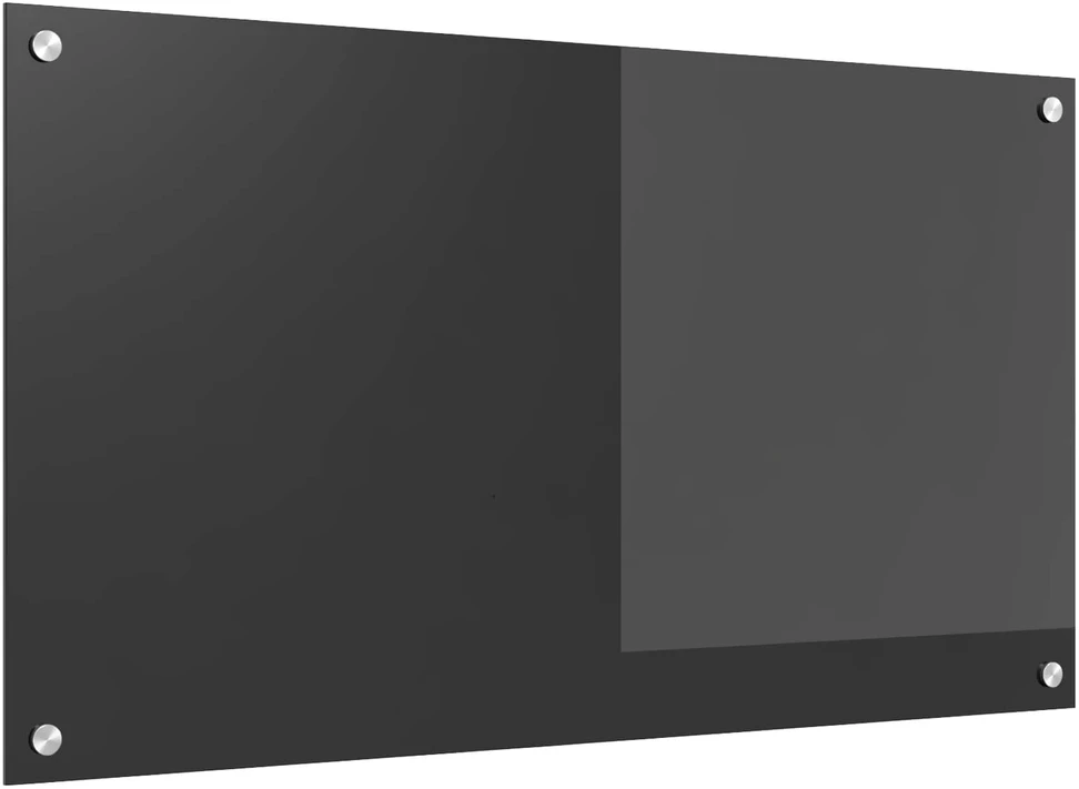 Virtuvės atbraila Tamsiai pilka 90 x 50 cm grūdintas stiklas