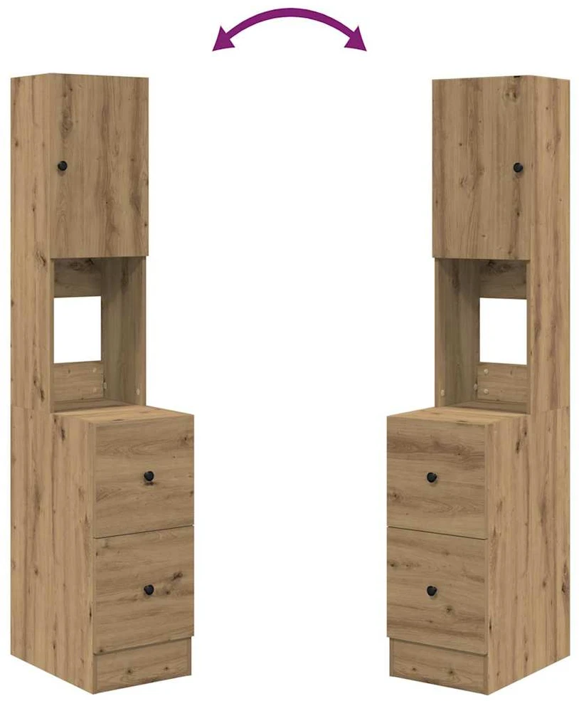 Virtuvės bufetai Amatininkų ąžuolas 32 x 50 x 180 cm