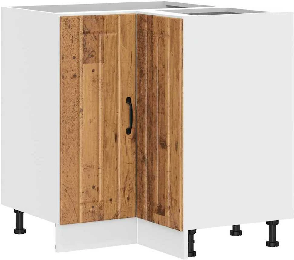 virtuvės kampinė spintelė "Lucca" Old Wood Engineered Wood