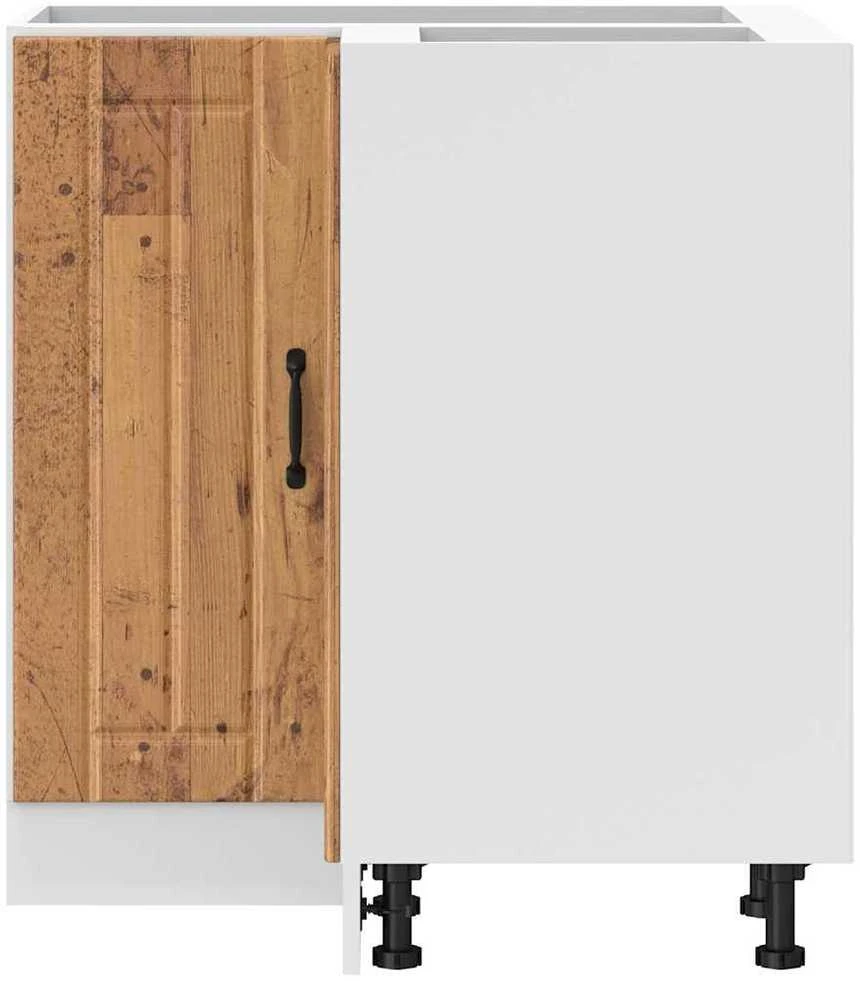 virtuvės kampinė spintelė "Lucca" Old Wood Engineered Wood