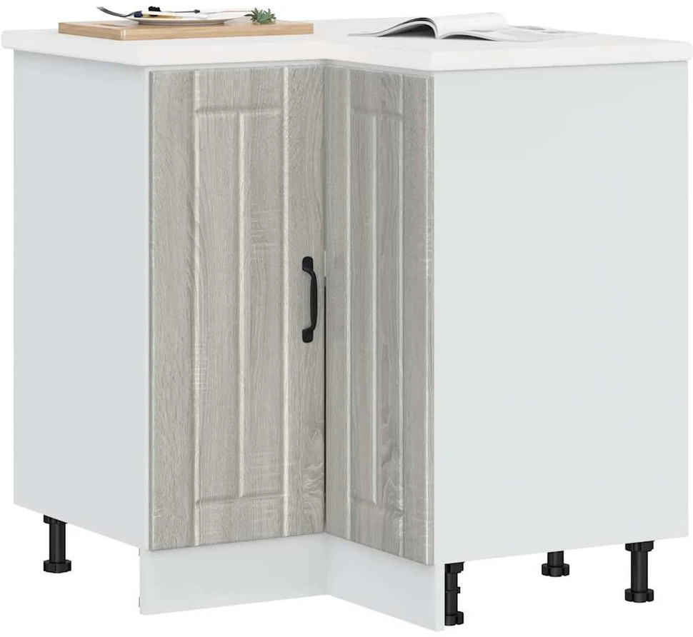 virtuvės kampinė spintelė "Lucca" Pilka Sonoma Engineered Wood