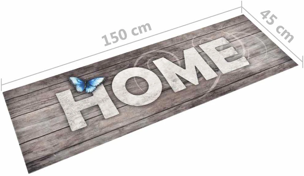 Virtuvės kilimas, 45x150cm, plaunamas, su užrašu Home