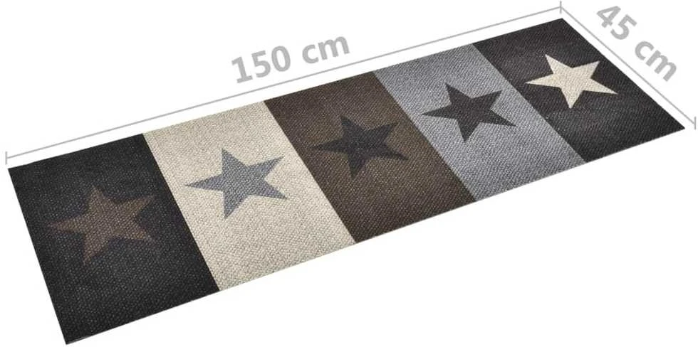 Virtuvės kilimas, 45x150cm, plaunamas, su žvaigždėmis