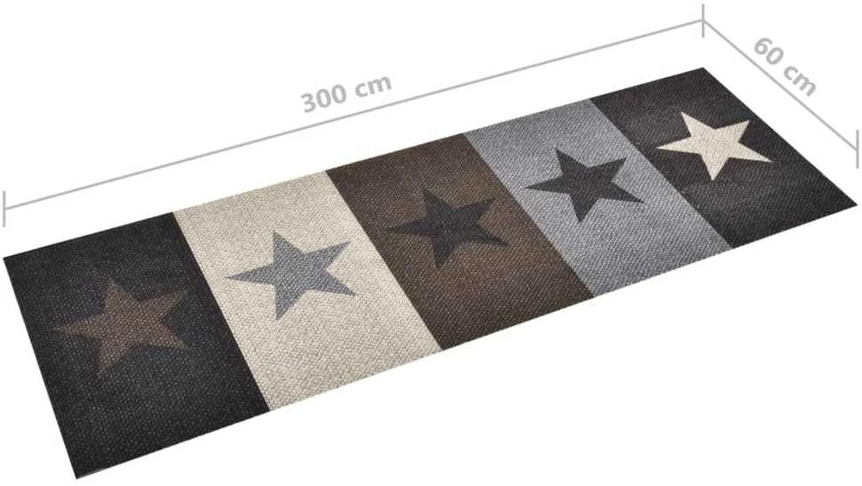 Virtuvės kilimas, 60x300cm, plaunamas, su žvaigždėmis