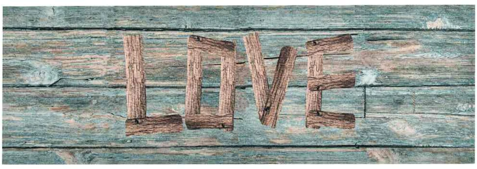 Virtuvės kilimas, 60x300cm, plaunamas, su užrašu Love