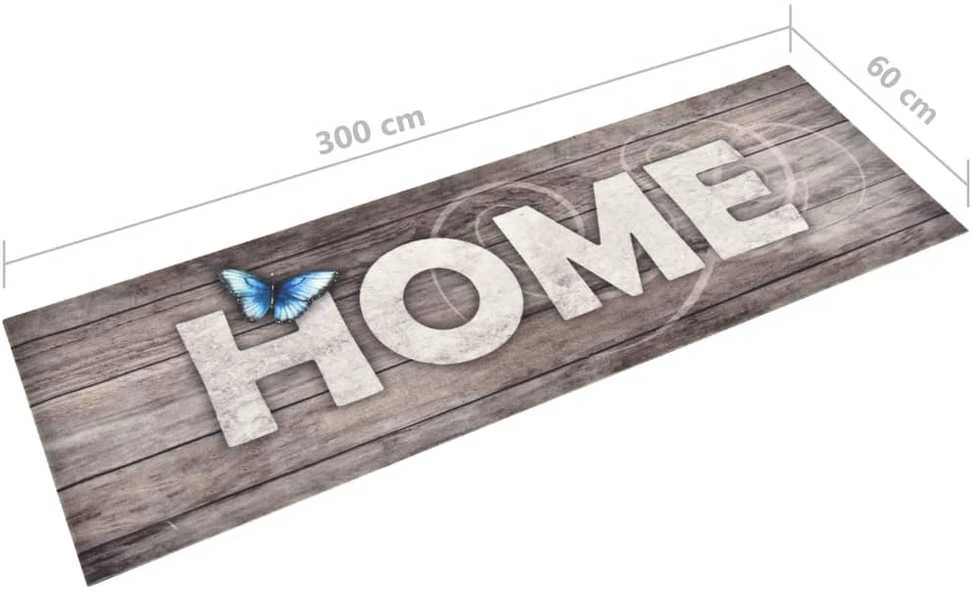 Virtuvės kilimas, 60x300cm, plaunamas, su užrašu Home