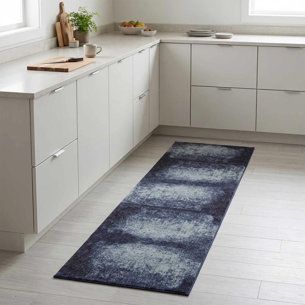 Virtuvės kilimas Mėlynas Šešėlis 300 x 60 cm 100% poliamidas