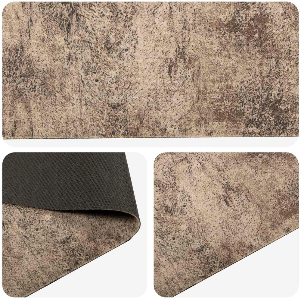 Virtuvės kilimas Rudas betonas 150 x 45 cm 100% poliamidas