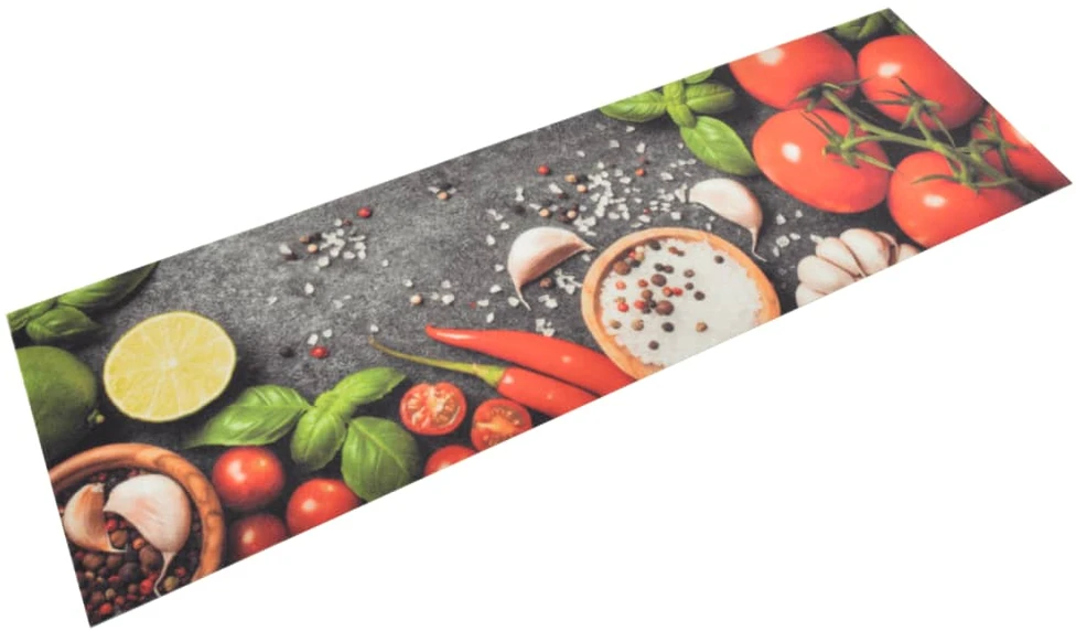 Virtuvės kilimėlis, 45x150cm, aksomas, plaunamas, su daržovėmis