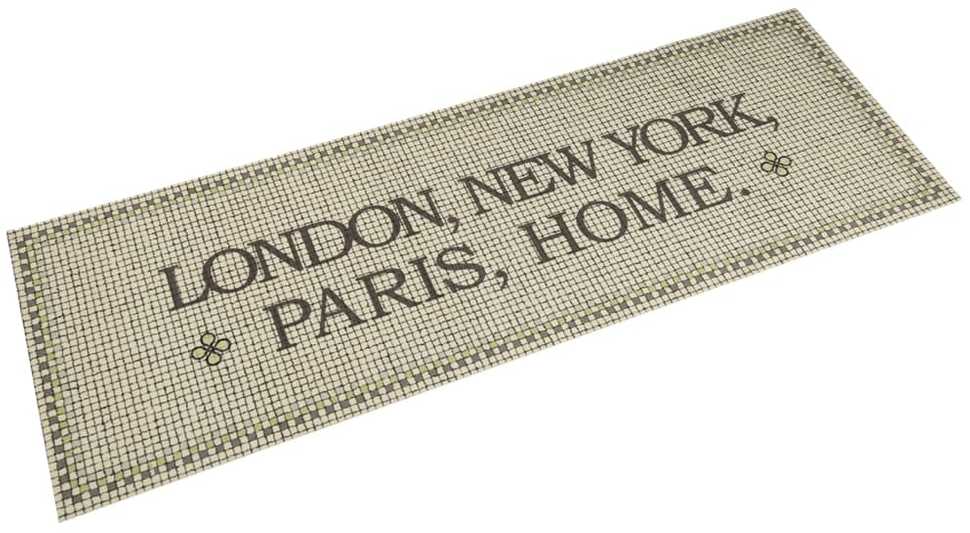 Virtuvės kilimėlis, 45x150cm, aksomas, plaunamas, su užrašu