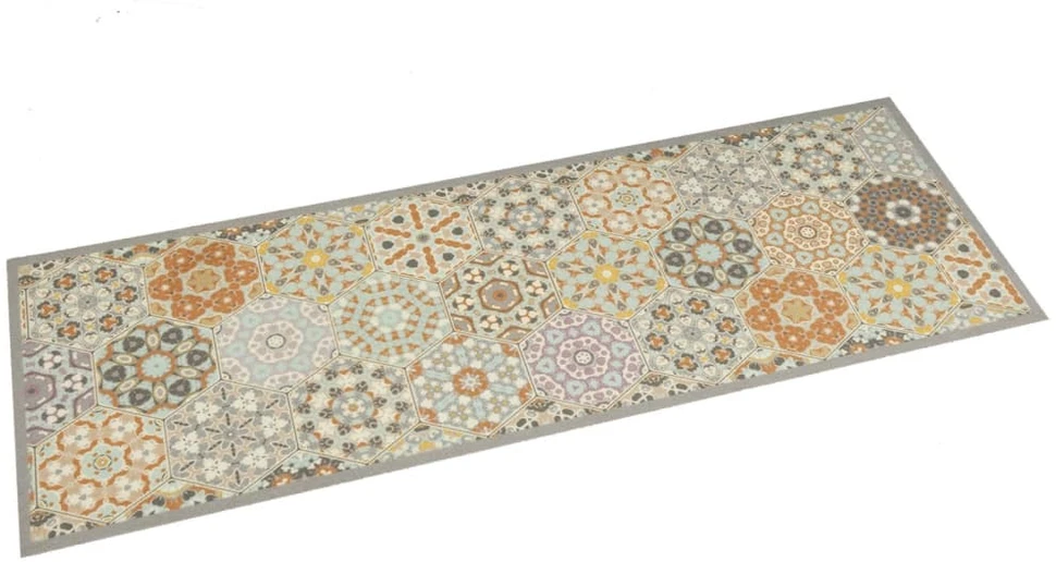 Virtuvės kilimėlis, 60x180cm, aksomas, plaunamas, su rombais