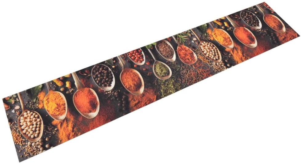 Virtuvės kilimėlis, 60x300cm, aksomas, plaunamas, su šaukštais