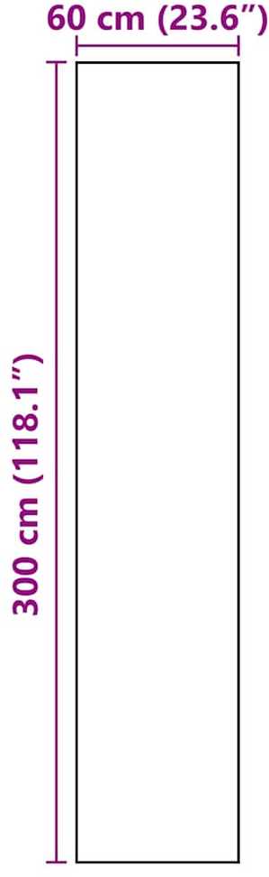 Virtuvės kilimas Juoda 300 x 60 cm Aksomas