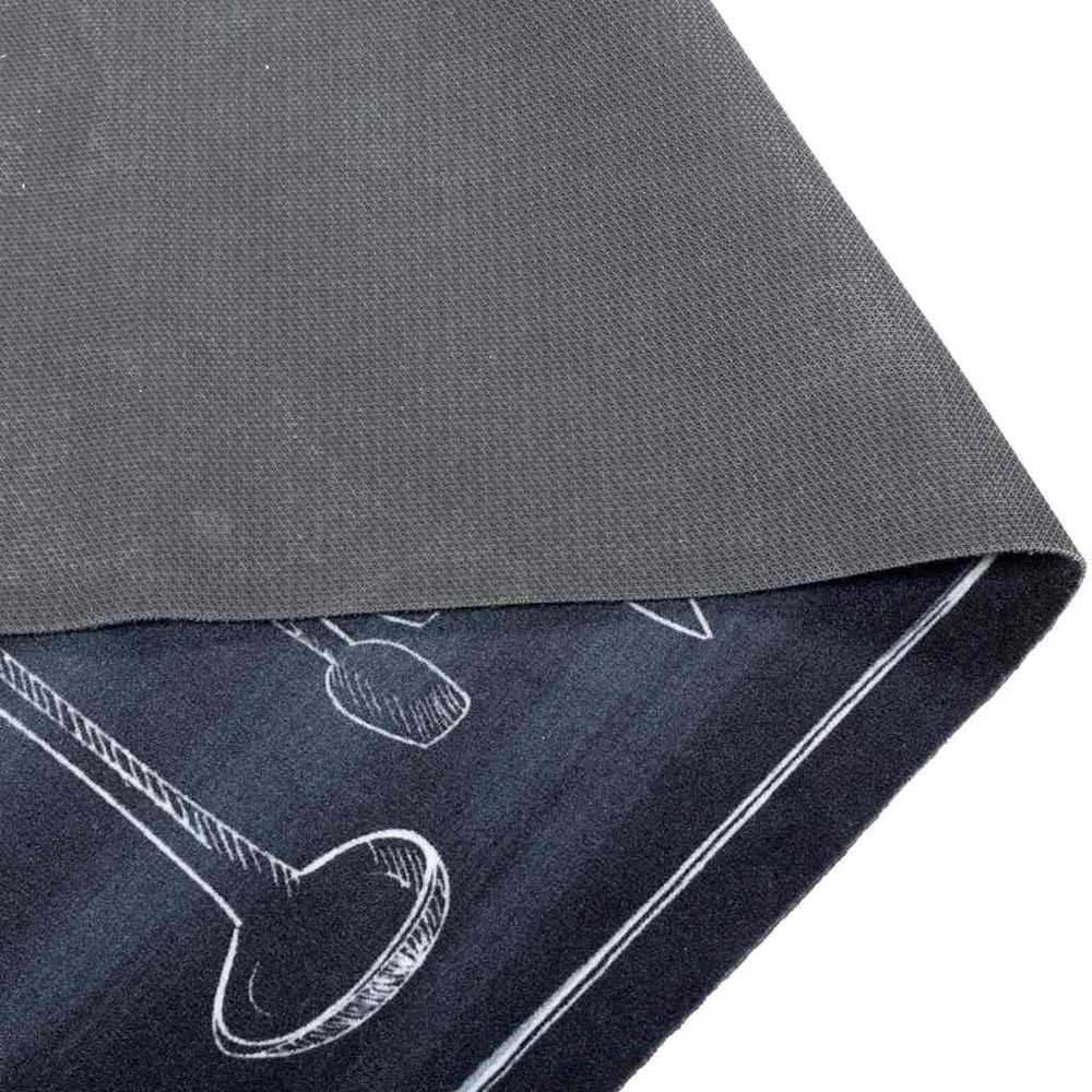 Virtuvės kilimas Juoda 300 x 60 cm Aksomas