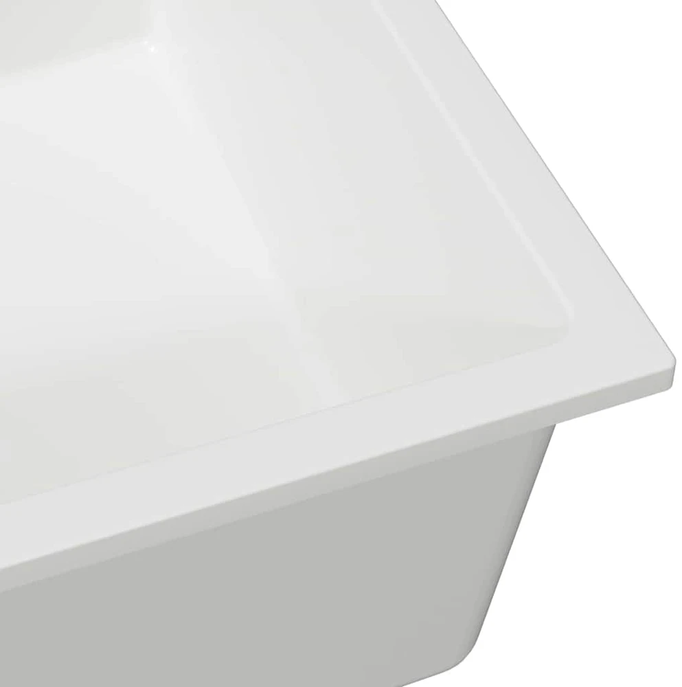 Virtuvės kriauklė Balta 54 x 44 x 20 cm Granitas