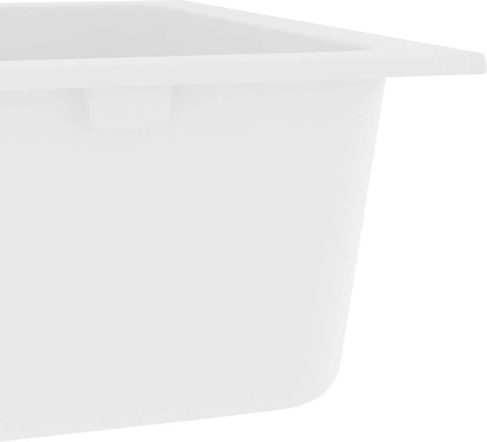 Virtuvės kriauklė Kvarcas ir derva 76 x 48 x 30 cm Balta