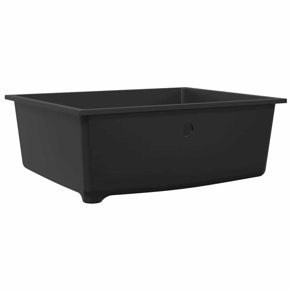 Virtuvės kriauklė Juoda 54 x 44 x 20 cm Granitas