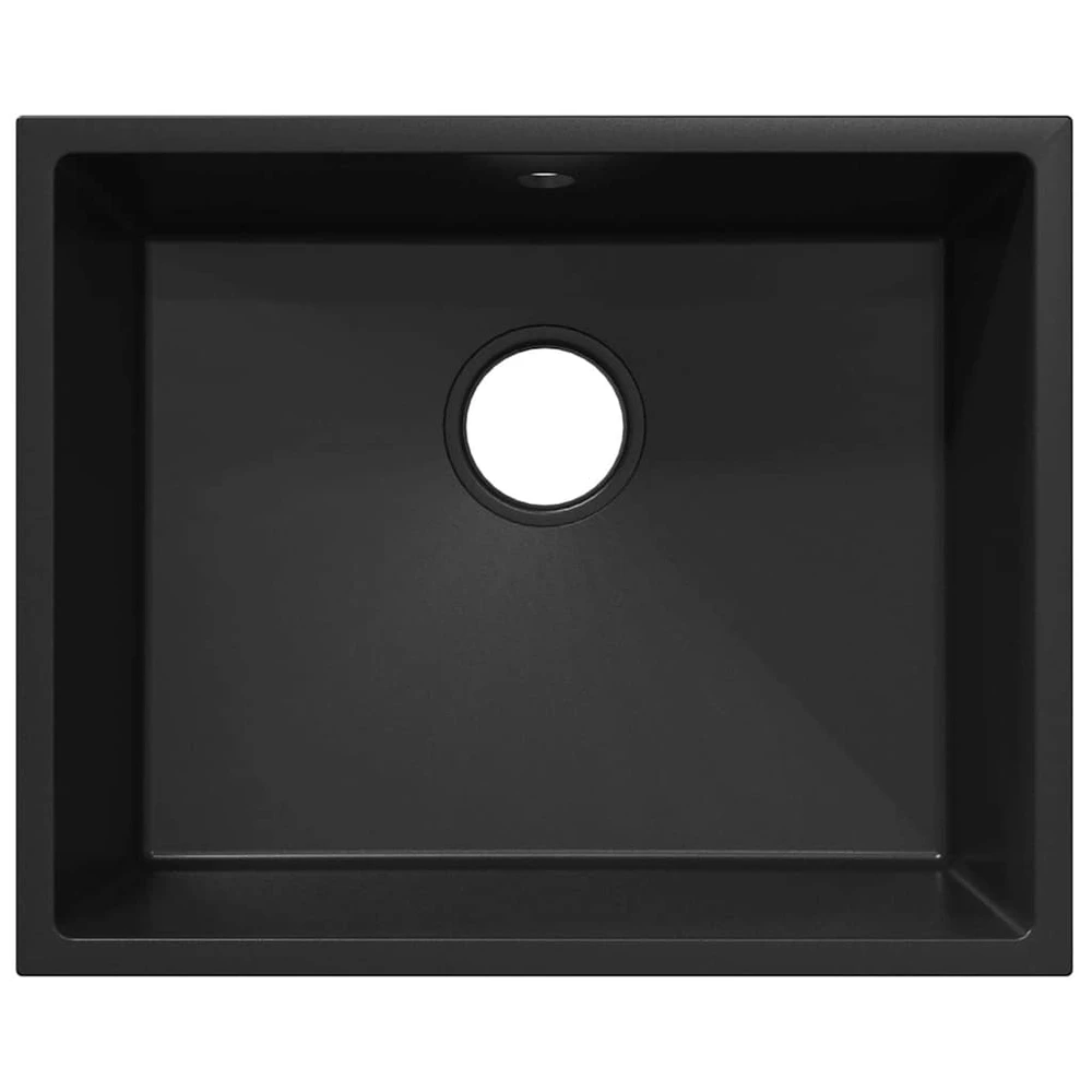 Virtuvės kriauklė Juoda 54 x 44 x 20 cm Granitas
