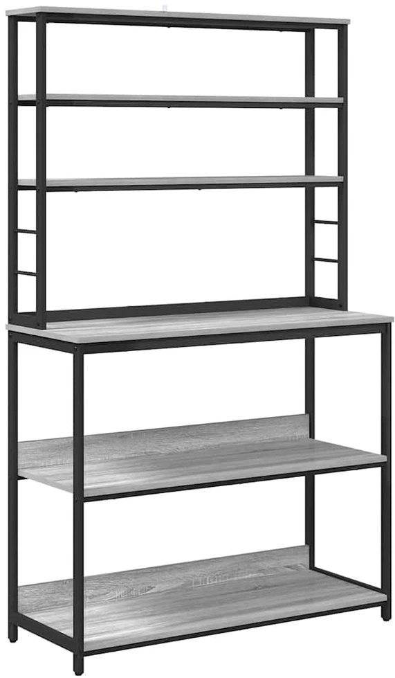 Virtuvės lentyna 5 aukštų 100 x 40 x 168 cm Apdirbta mediena
