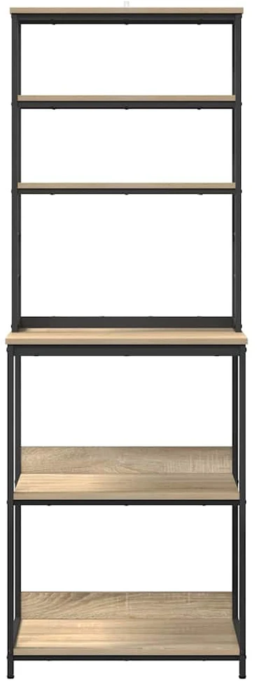 Virtuvės lentyna 5 aukštų 60 x 40 x 168 cm Apdirbta mediena