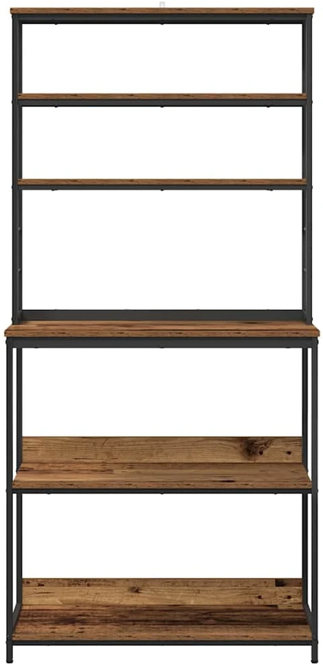 Virtuvės lentyna 5 aukštų 80 x 40 x 168 cm Apdirbta mediena