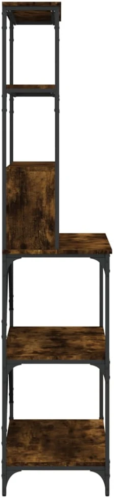 Virtuvės lentyna, 6 aukštų, dūminė ąžuolo, 90x40x180cm, mediena