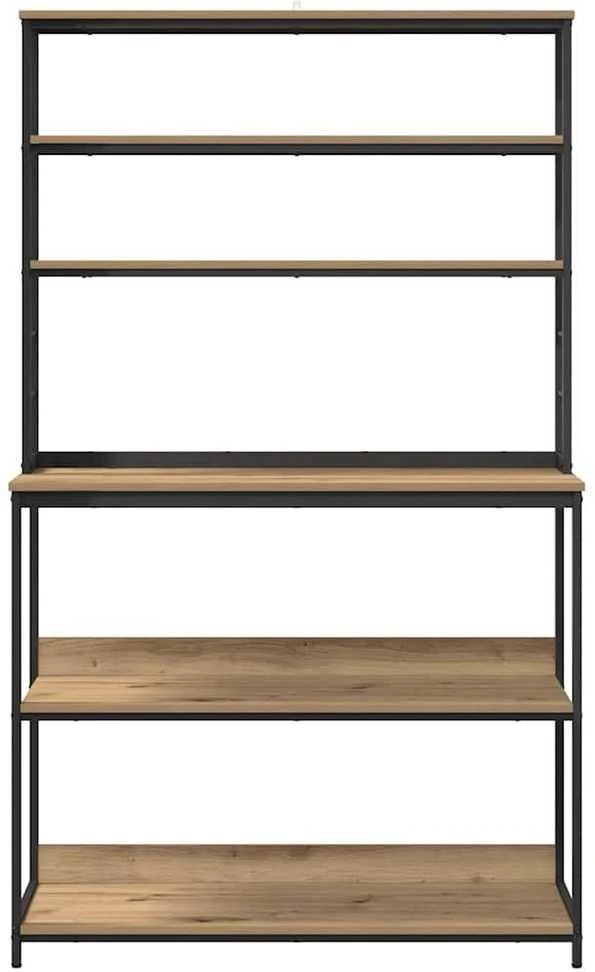 Virtuvės lentyna 5 aukštų 100 x 40 x 168 cm Apdirbta mediena