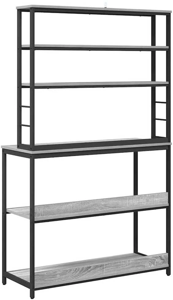 Virtuvės lentyna 5 aukštų 100 x 40 x 168 cm Apdirbta mediena