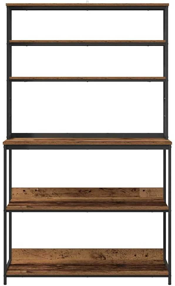 Virtuvės lentyna 5 aukštų 100 x 40 x 168 cm Apdirbta mediena