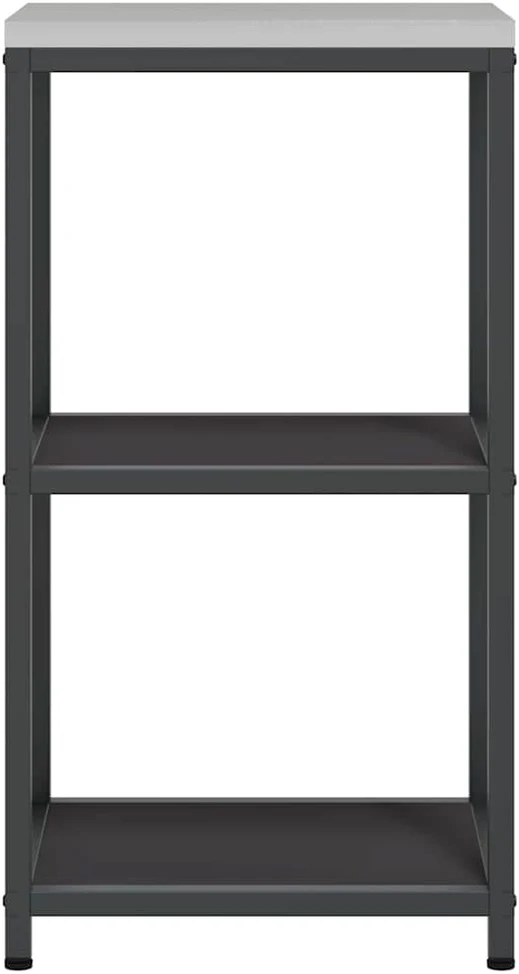 Virtuvės lentynų vienetas HATTEM Juoda 40 x 50 x 92 cm Plienas