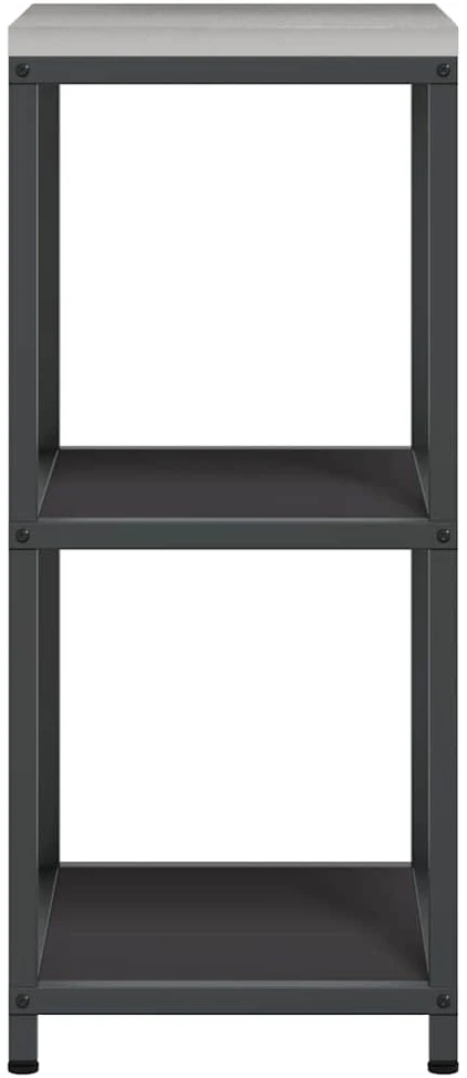 Virtuvės lentynų vienetas HATTEM Juoda 40 x 50 x 92 cm Plienas