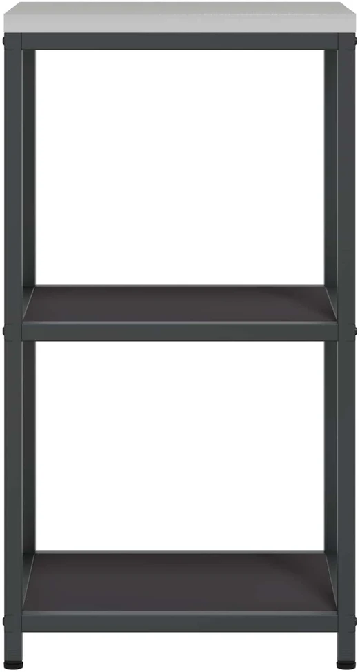 Virtuvės lentynų vienetas HATTEM Juoda 40 x 50 x 92 cm Plienas