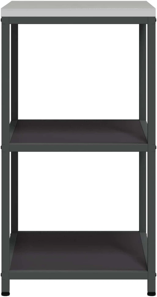 Virtuvės lentynų vienetas HATTEM Juoda 60 x 50 x 92 cm Plienas