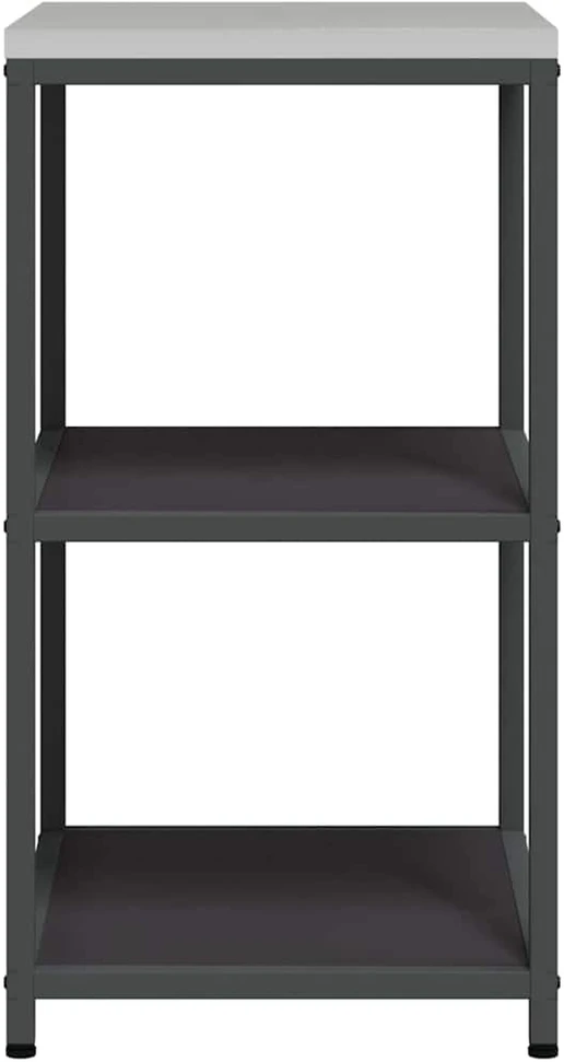 Virtuvės lentynų vienetas HATTEM Juoda 60 x 50 x 92 cm Plienas